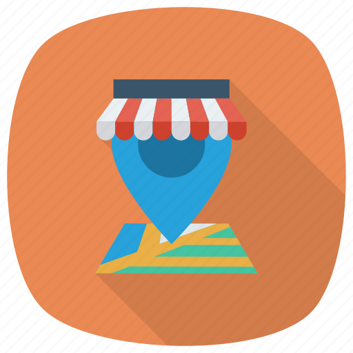 Gps, location, map, navigation, pin, shop, shopping icon - Download on Iconfinder