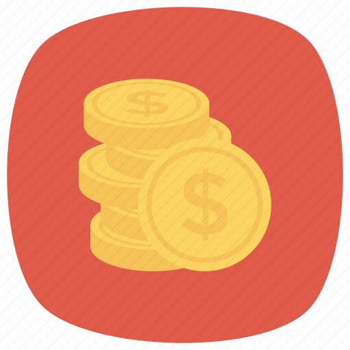 Cash, coins, currency, finance, goldcoins, money, uscoins icon - Download on Iconfinder