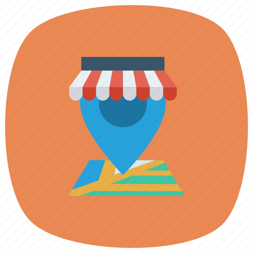Gps, location, map, navigation, pin, shop, shopping icon - Download on Iconfinder