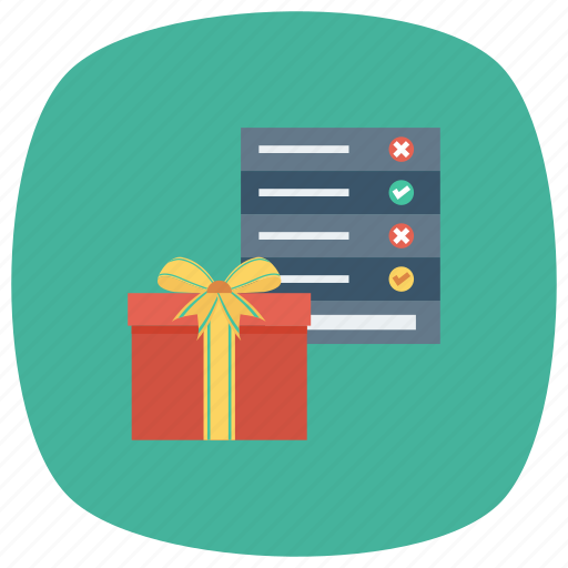 Box, checklist, christmas, gift, present, presentlist, wishlist icon - Download on Iconfinder