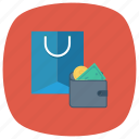 cash, ecommerce, payment, shop, shopping, shoppingbag, wallet