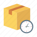 clock, delivery, parcel, shipping, time, timer, watch