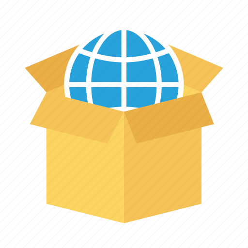 Box, delivery, global, globe, package, packagingcompany, world icon - Download on Iconfinder