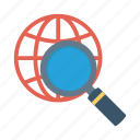 find, glass, global, magnifier, search, seo, zoom
