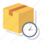 clock, delivery, parcel, shipping, time, timer, watch 