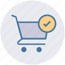 accept, cart, check, ecommerce, shopping, shopping cart