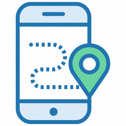 Gps, location, mobile application, pointer, route, shopping icon - Download on Iconfinder