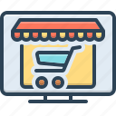 commerce, internet, laptop, market, online shopping, purchase, retail 