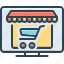 commerce, internet, laptop, market, online shopping, purchase, retail 