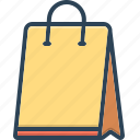 bag, commerce, container, merchandise, packaging, paper, shopping