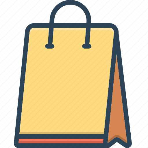 Bag, commerce, container, merchandise, packaging, paper, shopping icon - Download on Iconfinder