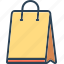 bag, commerce, container, merchandise, packaging, paper, shopping 