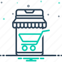cart, marketing, mobile shopping, purchase, screen, shop, smart buying