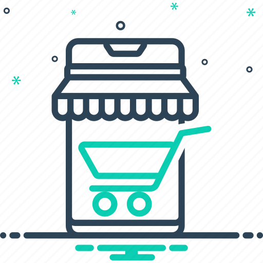 Cart, marketing, mobile shopping, purchase, screen, shop, smart buying icon - Download on Iconfinder