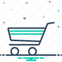 commerce, grocery, purchase, shopping, shopping cart, supermarket, trolley
