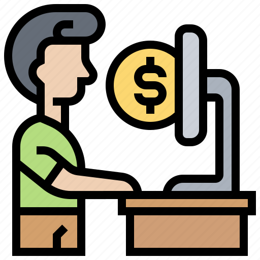 Cashier, money, refund, repayment, shop icon - Download on Iconfinder