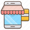business, mobile, payment, shopping, smartphone, store