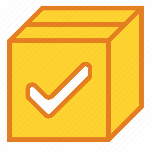 Box, buy, clear, delivery, done, shopping icon - Download on Iconfinder