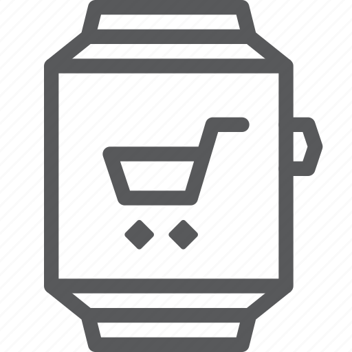 Shopping, smart, watch, buy, cart, purchase, retail icon - Download on Iconfinder