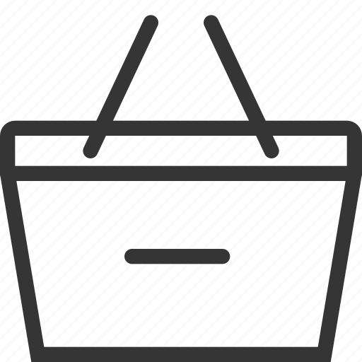 Bag, delete, empty, hand, minus, shop, shopping cart icon - Download on Iconfinder
