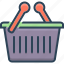 basket, box, cart, ecommerce, shopping 