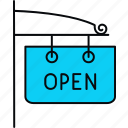 open, shop
