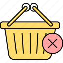 basket, remove from, cart, shopping