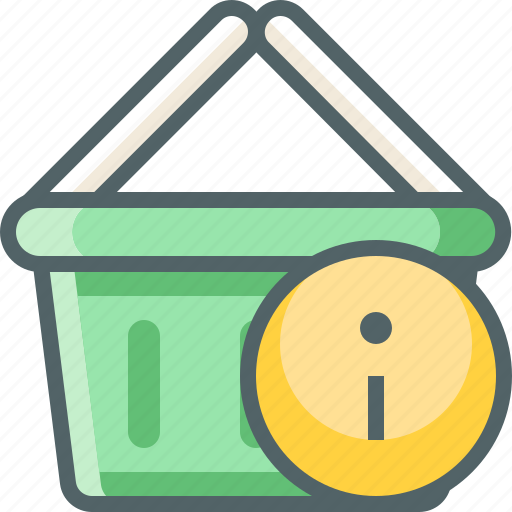 Basket, info, shopping, cart, infomation, service, support icon - Download on Iconfinder