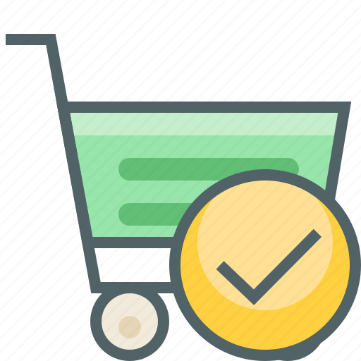 Cart, check, shopping, accept, mark, success, trolley icon - Download on Iconfinder
