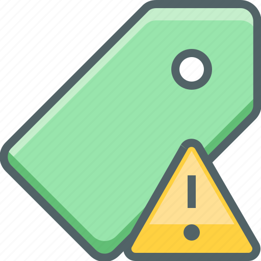 Caution, tag, alert, danger, label, price, warning icon - Download on Iconfinder