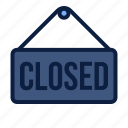 closed, shopping, sign