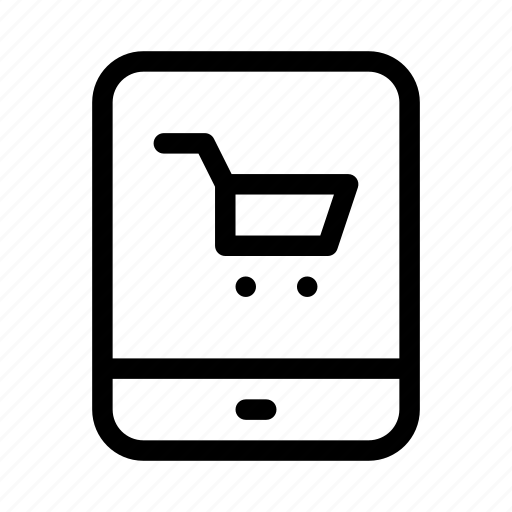 Cart, commerce, market, shop, supermarket, tablet icon - Download on Iconfinder
