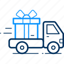 delivery, goods, parcel, truck