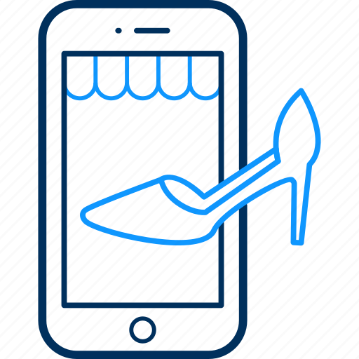 App, footwear, mobile, sandal, shop, shopping icon - Download on Iconfinder