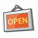 open sign, open shop, open store 
