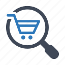 cart, ecommerce, find, search 