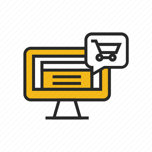 Basket, buy, monitor, online, cart, shop, shopping icon - Download on Iconfinder