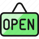 shop, sign, open