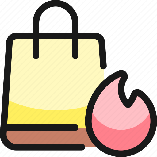 Shopping, bag, fire icon - Download on Iconfinder