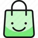 shopping, bag, smile