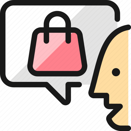 Shopping, bag, user, message icon - Download on Iconfinder