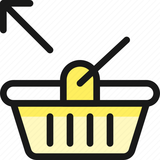 Shopping, basket, arrow, out icon - Download on Iconfinder