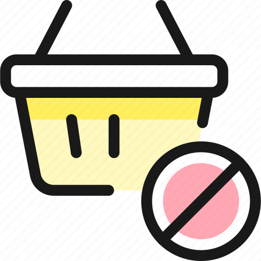 Shopping, basket, disable icon - Download on Iconfinder
