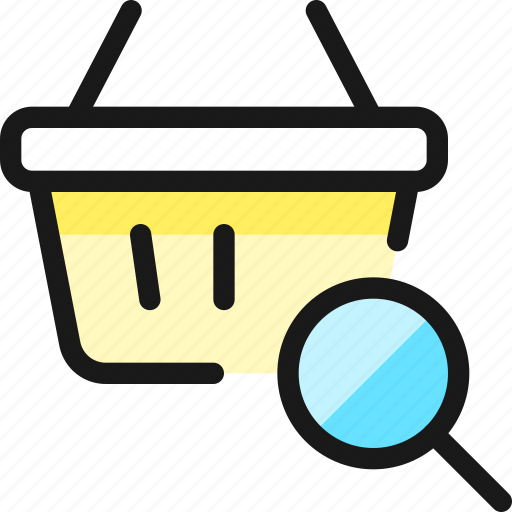 Shopping, basket, search icon - Download on Iconfinder