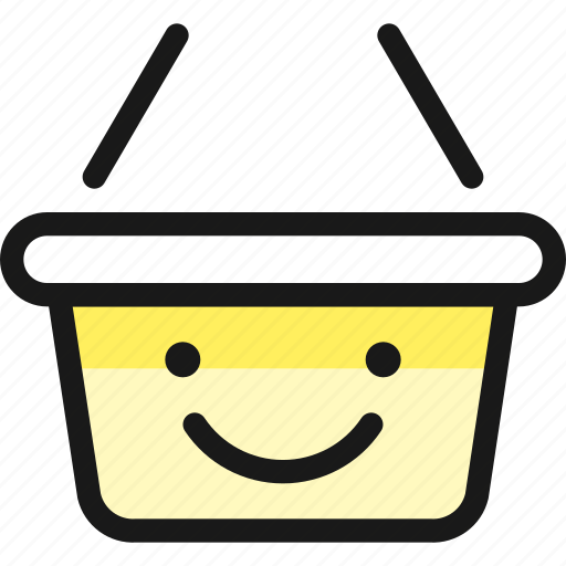Shopping, basket, smile icon - Download on Iconfinder