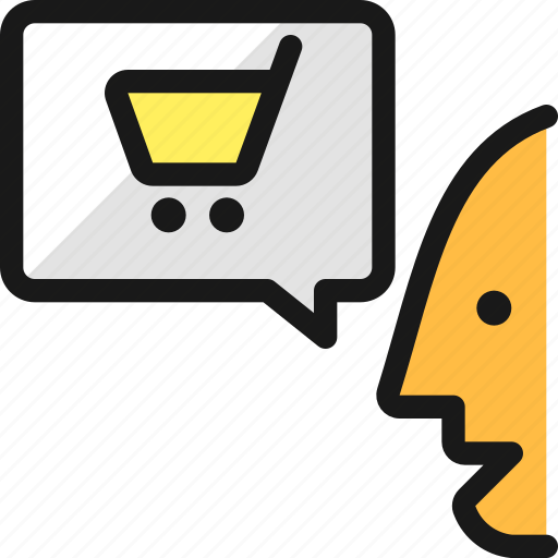 Shopping, cart, man, message icon - Download on Iconfinder