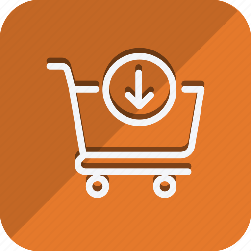 Cart, finance, money, shop, shopping, down arrow, trolly icon - Download on Iconfinder