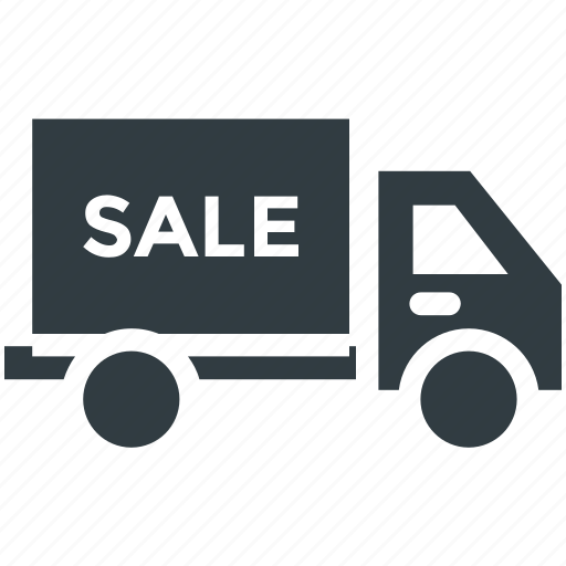 Commercial transport, delivery van, distribution, marketing, sale icon - Download on Iconfinder