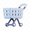 shopping, cart, checkout, trolley, container, carry