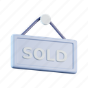 sold, hang, store, sign, signage, signboard